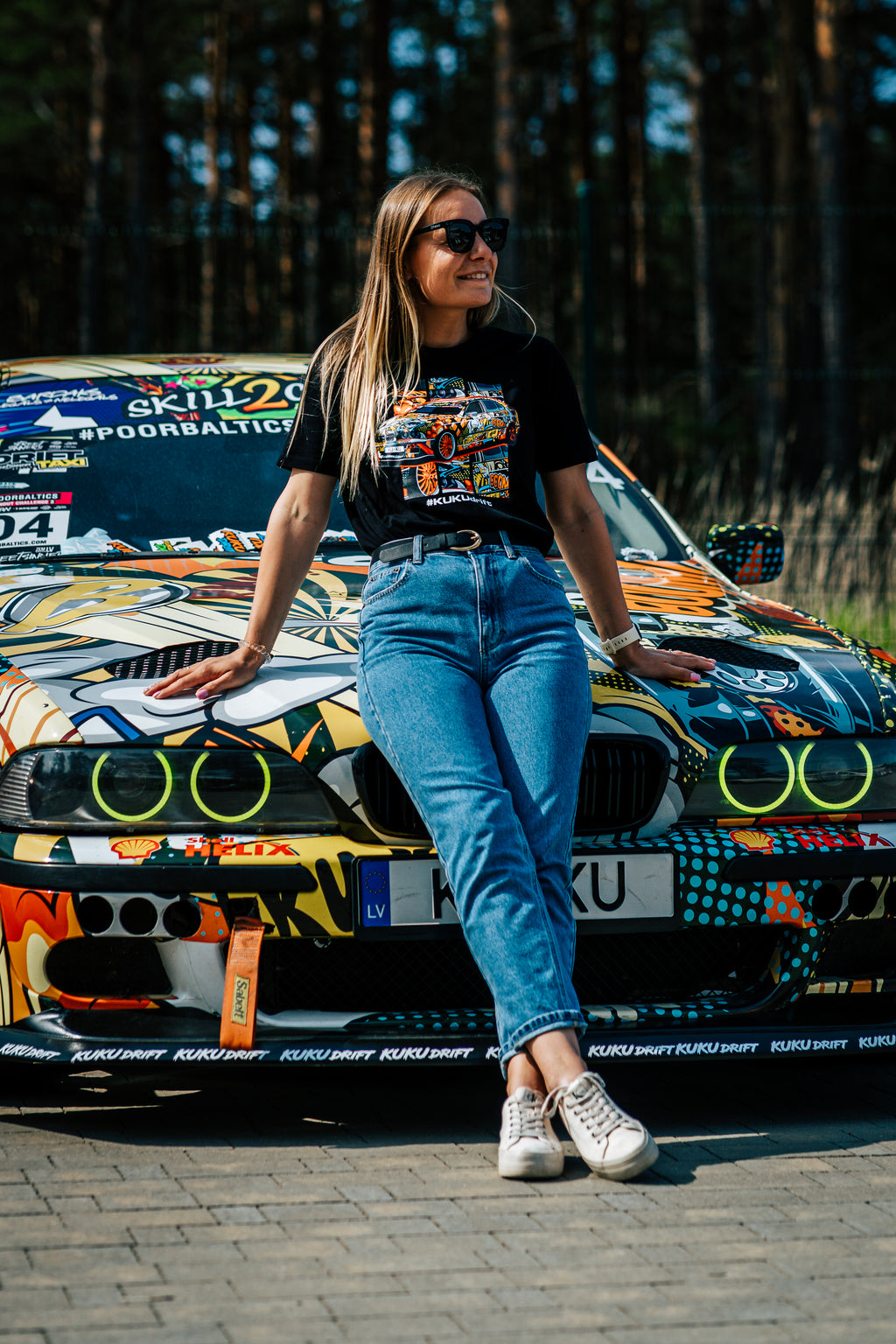 KU-KU DRIFT T-krekls melns