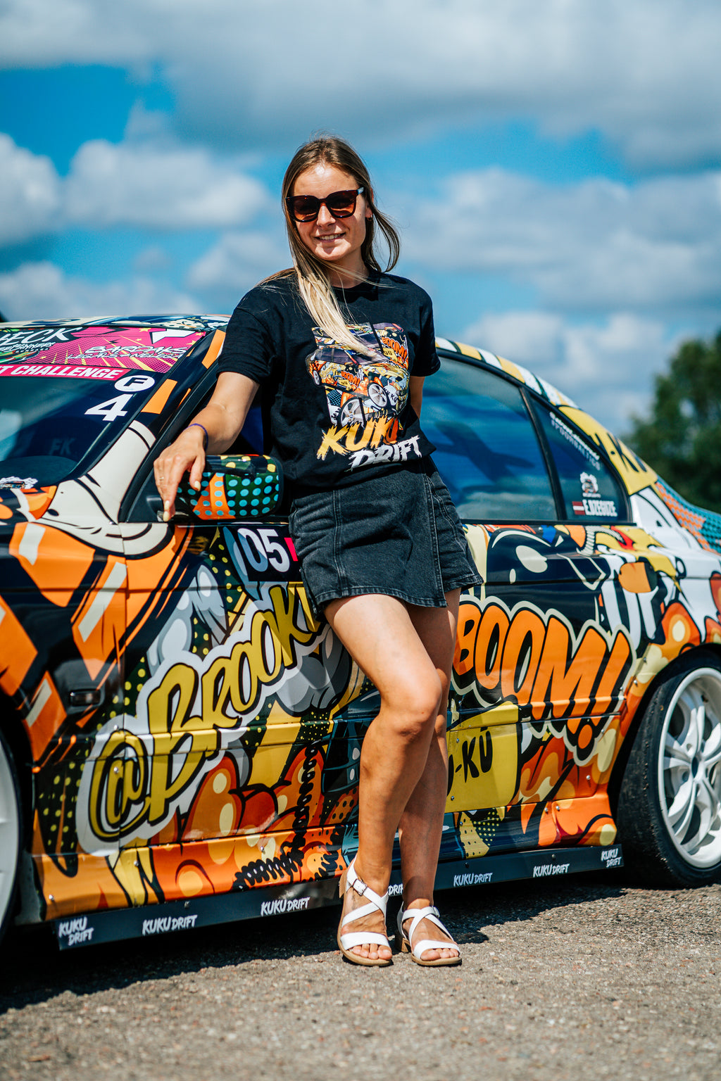 KU-KU DRIFT jaunā dizaina T-krekls