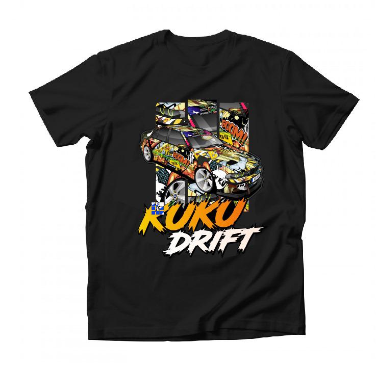 KU-KU DRIFT jaunā dizaina T-krekls